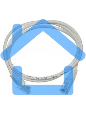 Патч-корд Lanmaster UTP TWT-45-45-1.0-GY вилка RJ-45-вилка RJ-45 кат.5е 1м серый ПВХ (уп.:1шт)