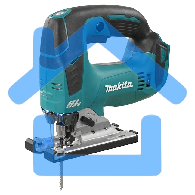 Лобзик MAKITA DJV182Zак б\щет в\рук 18в li-ion 800-3500\м х-26мм рез-135мм 2.4кг кор б\ак з\у