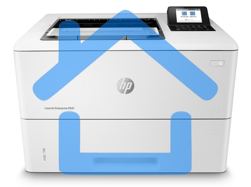 Принтер лазерный HP LaserJet Enterprise M507dn (1PV87A), A4, ч/б, печ. до 43 стр/мин, 1200 x 1200 dpi, USB, RJ-45, Air Print, Mopria