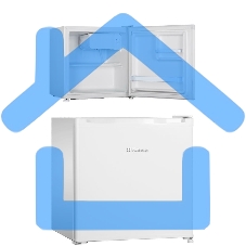 Холодильник Hansa FM050.4 белый однокамерный 41/5л морозилка сверху