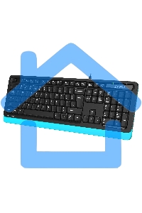 Клавиатура A4Tech Fstyler FKS10 проводная, USB, черный/синий