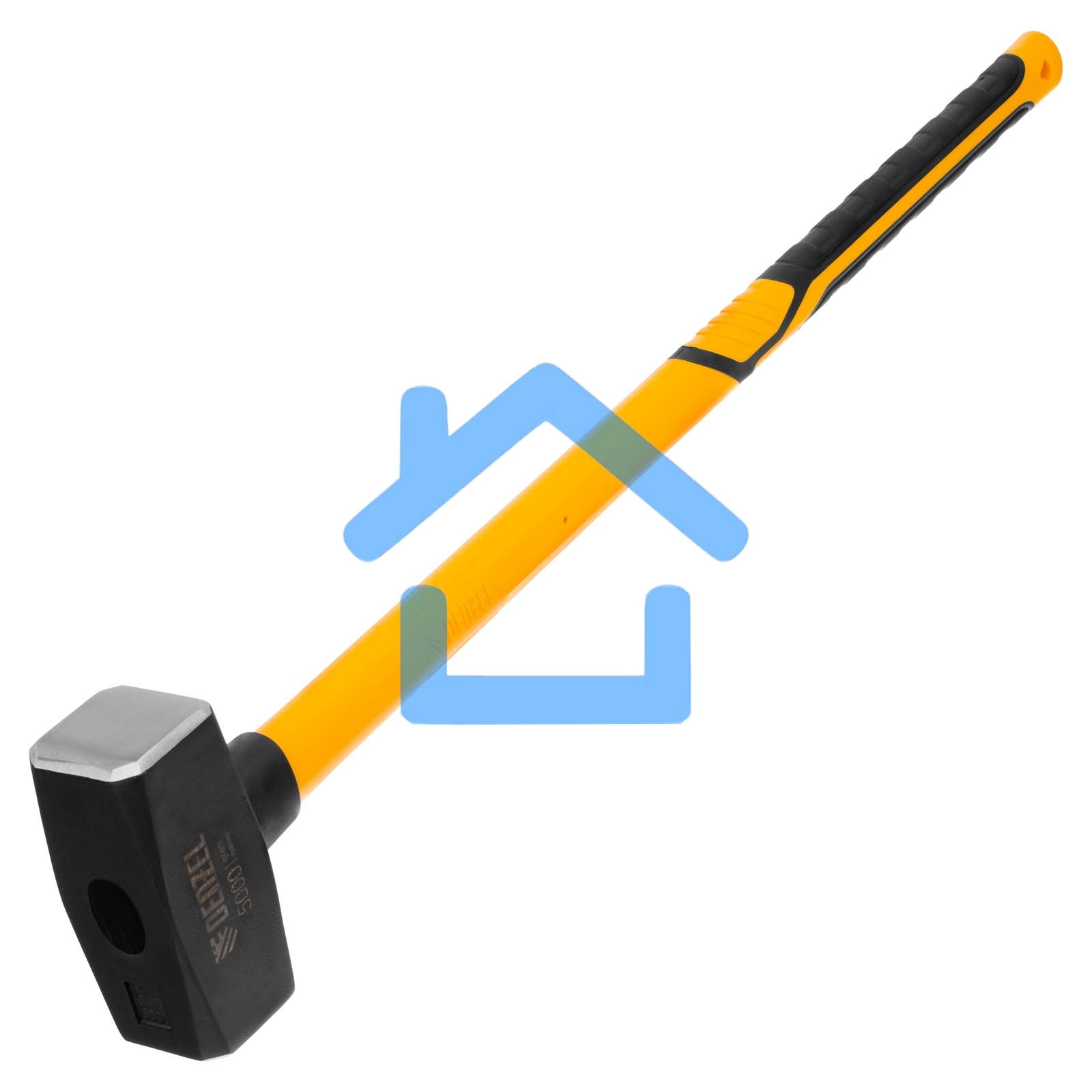 Кувалда Denzel 5000 г, кованая, фибергласовая рукоятка c TPR покрытием, 880 мм