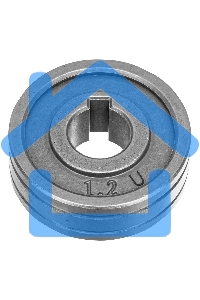 Подающий ролик, U профиль под алюминиевую проволоку 1,0-1,2 мм, 2 шт Denzel
