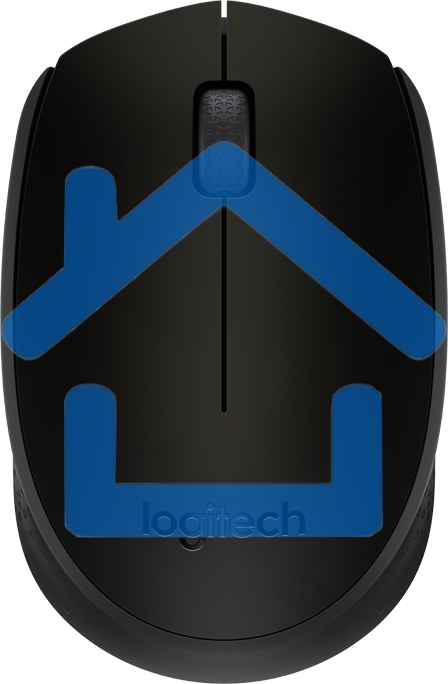 Мышь беспроводная Logitech M171 черный/серый, 1000 dpi, радиоканал, USB, кнопки - 3