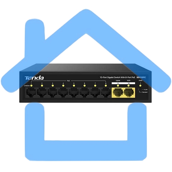 Коммутатор TENDA SG110PC 10PORT 10/100/1000M