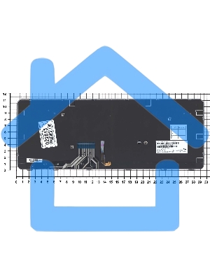 Клавиатура для ноутбука HP EliteBook Folio 1040 G1 черная с серой рамкой с подсветкой