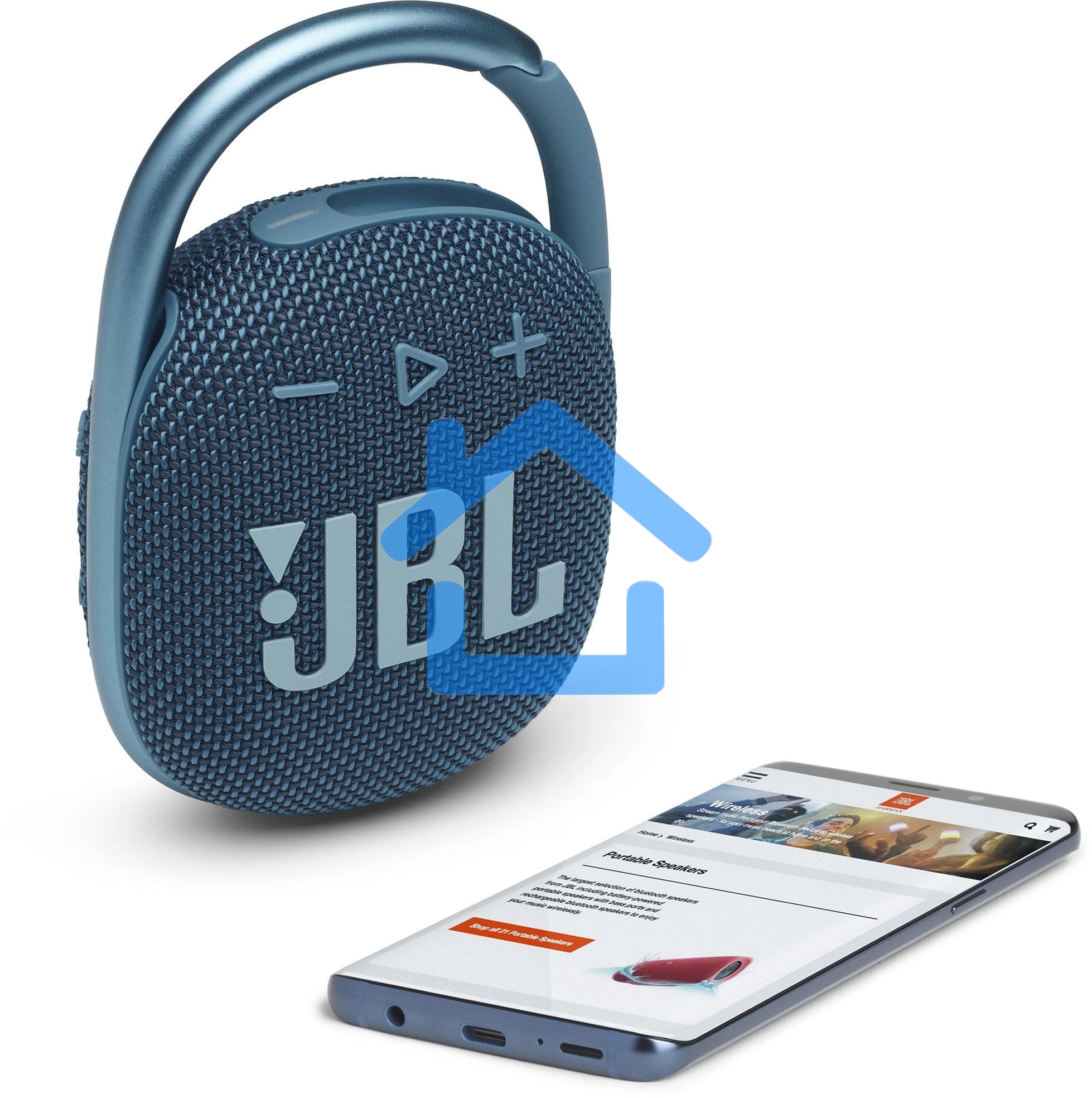 Портативная акустическая система JBL CLIP 4, синий