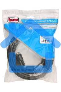 Кабель Buro HDMI-19M-DVI-D-10m 24M/19M 10м позол/ферритовые кольца