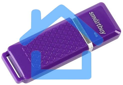 Флешка USB Smartbuy 4 Gb USB <USB 2.0> Smartbuy Quartz series Violet (SB4 GbQZ-V)