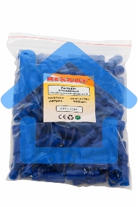 Разъем штекерный полностью изолированный гнездо 4 мм 1.5-2.5 мм² (РШПи-м 2.5-4/РШИм 2-5-4) синий Rexant