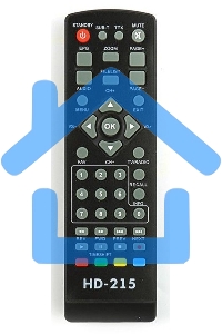 Ресивер эфирный цифровой Эфир DVB-T2 HD HD-215 пластик, дисплей DOLBY DIGITAL,