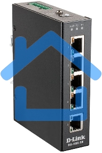 Промышленный неуправляемый коммутатор D-Link DIS-100E-5W/A1A с 5 портами 10/100Base-TX, функцией энергосбережения и поддержкой QoS