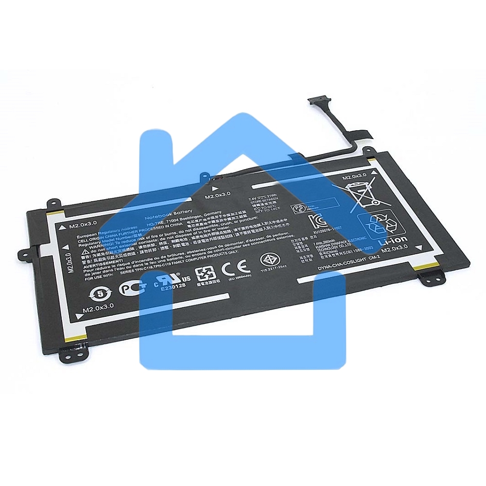 Аккумуляторная батарея для ноутбука HP Pavilion 10-k 7.4V 21Wh