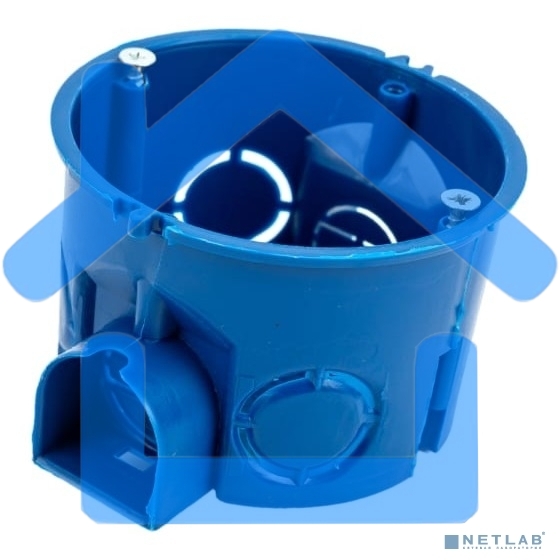 Коробка установочная С3 d68x45 для твердых стен (с саморезами и стык. узлами) IEK UKT10-068-045-000-A-S-UO