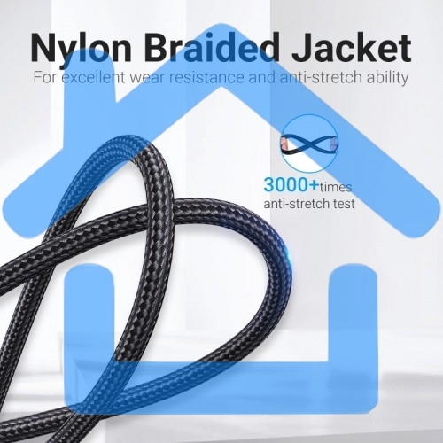 Кабель Vention USB 2.0 CM/AM 5A - 1м. U-образный