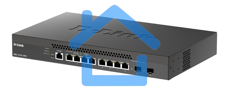 Настраиваемый L2+ коммутатор D-Link DXS-1210-10TS/B1A PROJ с 8 портами 10Gbase-T и 2 портами 10Gbase-X SFP+