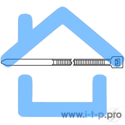 Стяжка нейлоновая неоткрывающаяся Hyperline GT-150IC, безгалогенная (halogen free), 150x3.6мм, (100 шт)