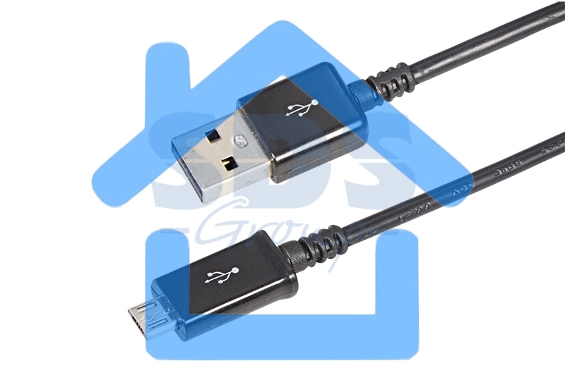 Кабель Rexant (18-4268-20) USB кабель microUSB длинный штекер 1М черный