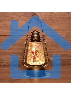 Декоративный фонарь Neon-night с эффектом снегопада и подсветкой 