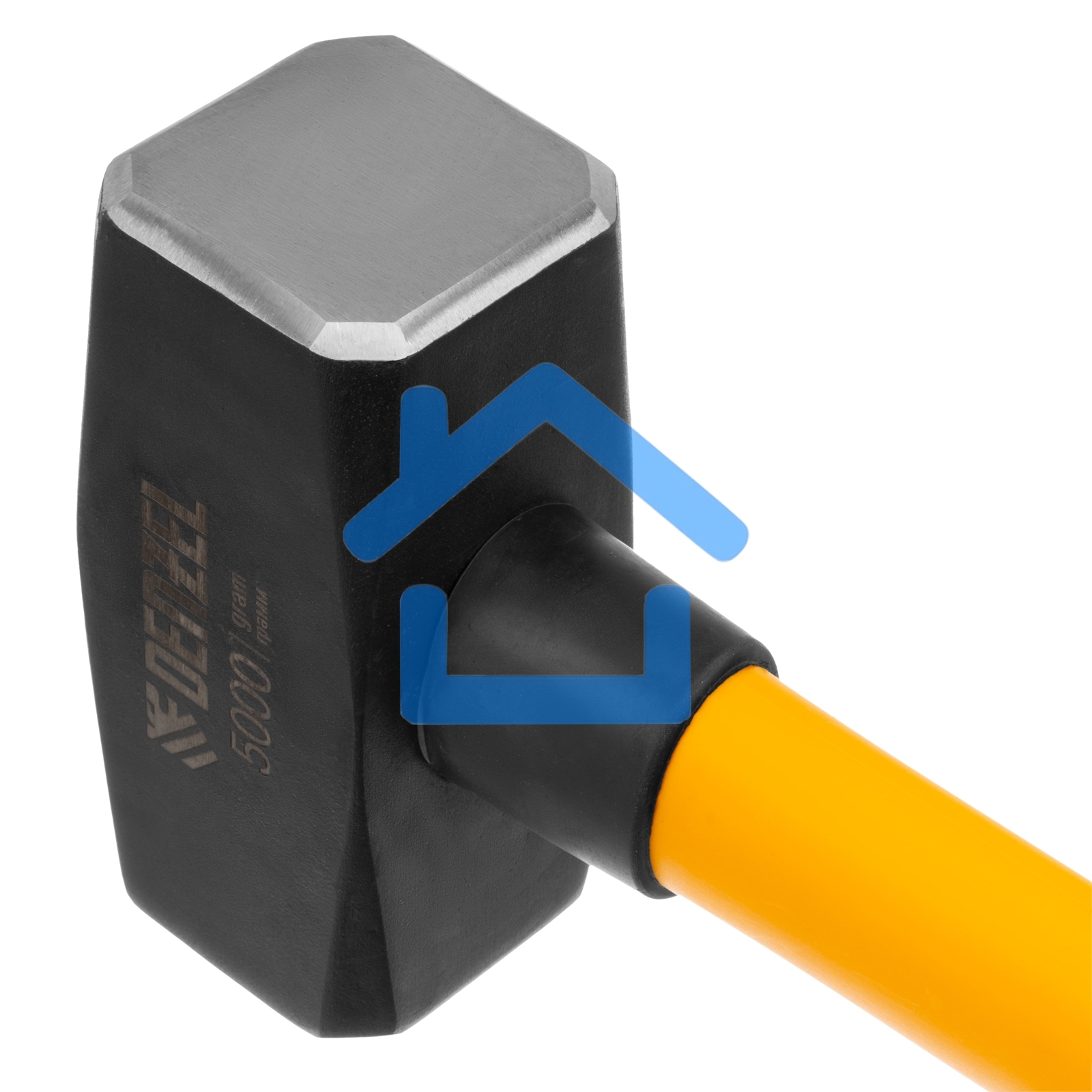 Кувалда Denzel 5000 г, кованая, фибергласовая рукоятка c TPR покрытием, 880 мм