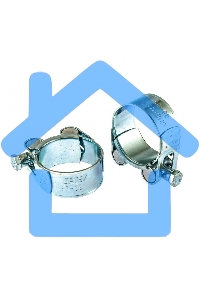 Хомуты металлические, силовые 36-39 мм, ширина 20 мм, шарнирные, W1, 2 шт. Сибртех