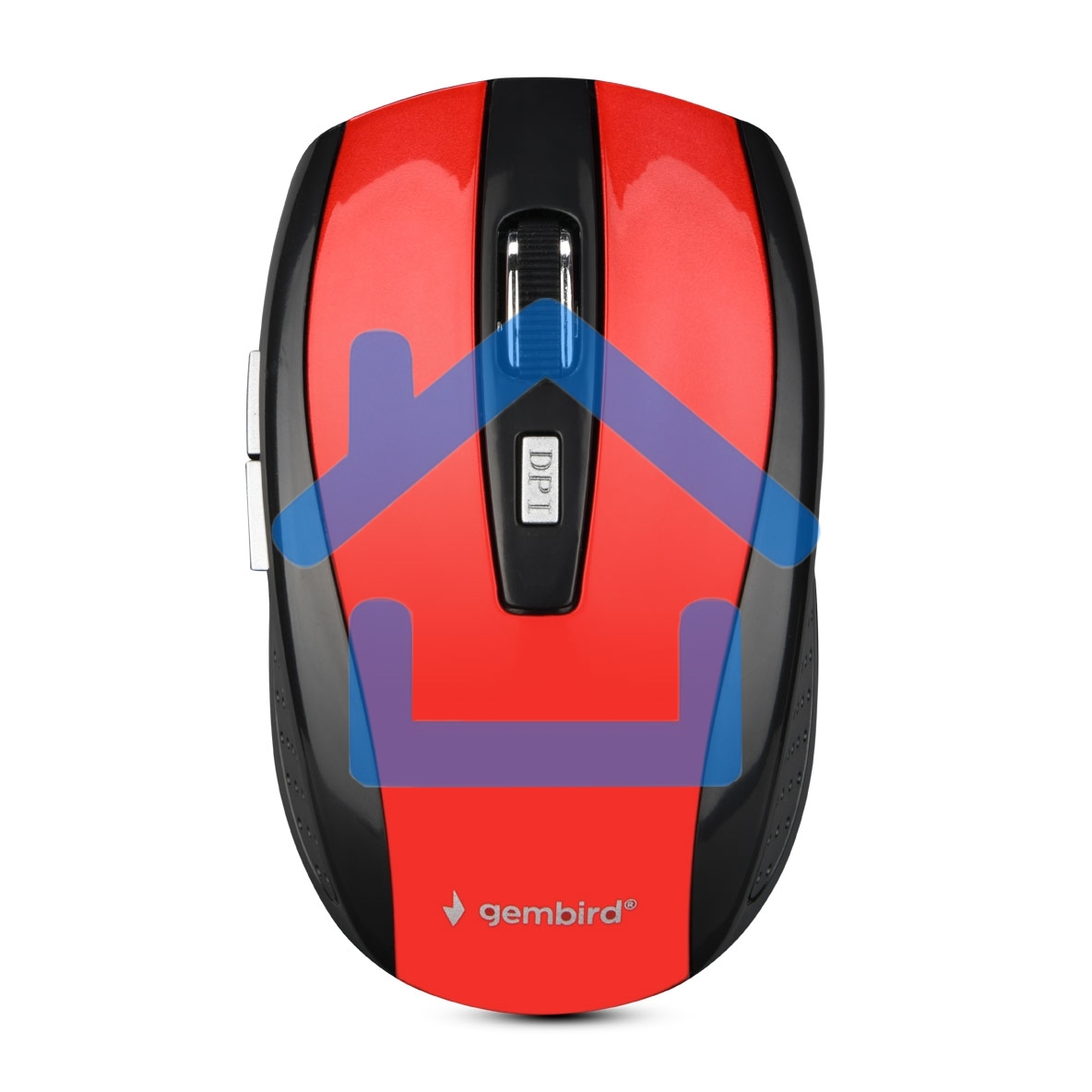 Мышь беспроводная Gembird MUSW-330-3 красный, 2400 dpi, радиоканал, USB, кнопки - 6