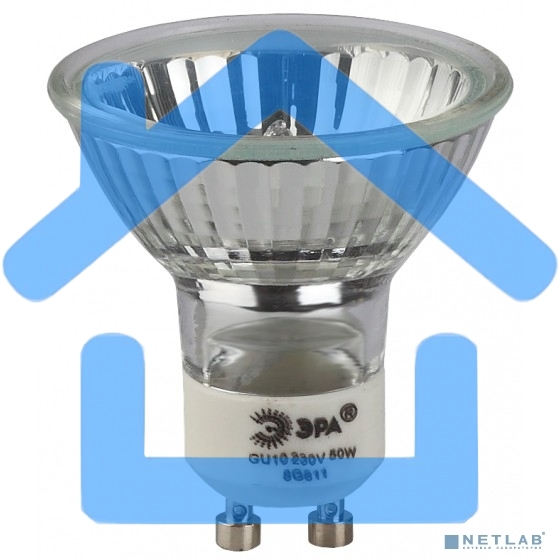 Лампа галогенная ЭРА GU10-JCDR (MR16) -50W-230V(10/200/4800)