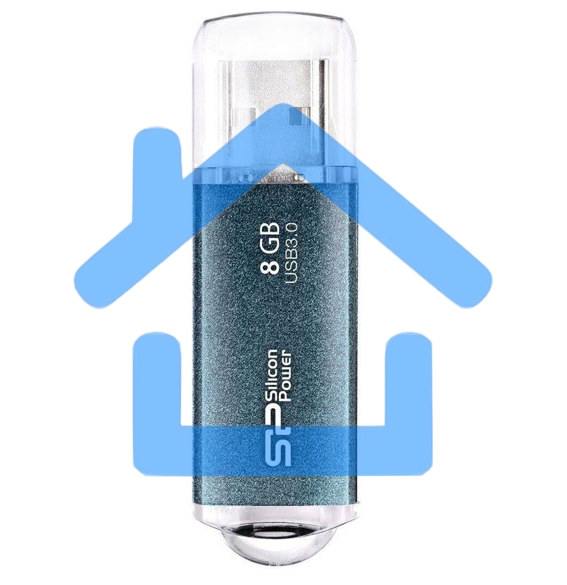 Флешка USB R/W Silicon Power R/W 8Gb Marvel M01 SP008Gb,UF3M01V1B USB3.0 синий