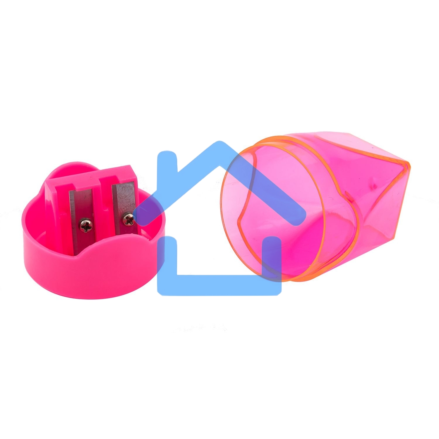 Точилка для карандашей ручная Deli E39768, 2 отверстия, пластик, ассорти