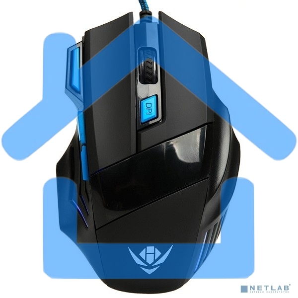 Мышь проводная Nakatomi MOG-21U черный, 2400 dpi, USB, кнопки - 7