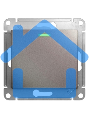 Механизм выключателя 1-кл. СП Glossa сх. 1а 10А IP20 10AX с подсветкой платина SchE GSL001213