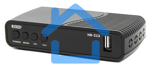 Ресивер эфирный цифровой Эфир DVB-T2 HD HD-215 пластик, дисплей DOLBY DIGITAL,