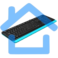 Клавиатура A4Tech Fstyler FKS10 проводная, USB, черный/синий