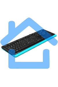 Клавиатура A4Tech Fstyler FKS10 проводная, USB, черный/синий