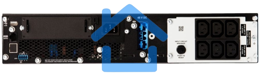 Источник бесперебойного питания APC Smart-UPS SRT, 1000VA/1000W, On-Line, Extended-run, Rack 2U (Tower convertible), черный