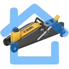 Домкрат гидравлический подкатной с фиксатором Denzel 3 т, 190-532 мм, SUV