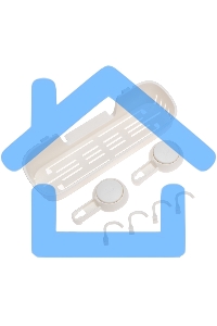 Полка для ванной и кухни HALSA HLS-F-107W с крючками на вакуумной присоске