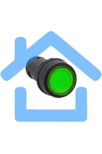 Кнопка SW2C-10D с подсветкой зел. NO EKF sw2c-md-g