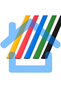 Термоусаживаемые трубки Rexant 8,0/4,0 мм, набор пять цветов, упаковка 50 шт. по 1 м