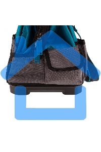 Сумка для инструмента Handwerker, 26 карманов, пластик. дно, наплечный ремень, 400х225х310мм Gross