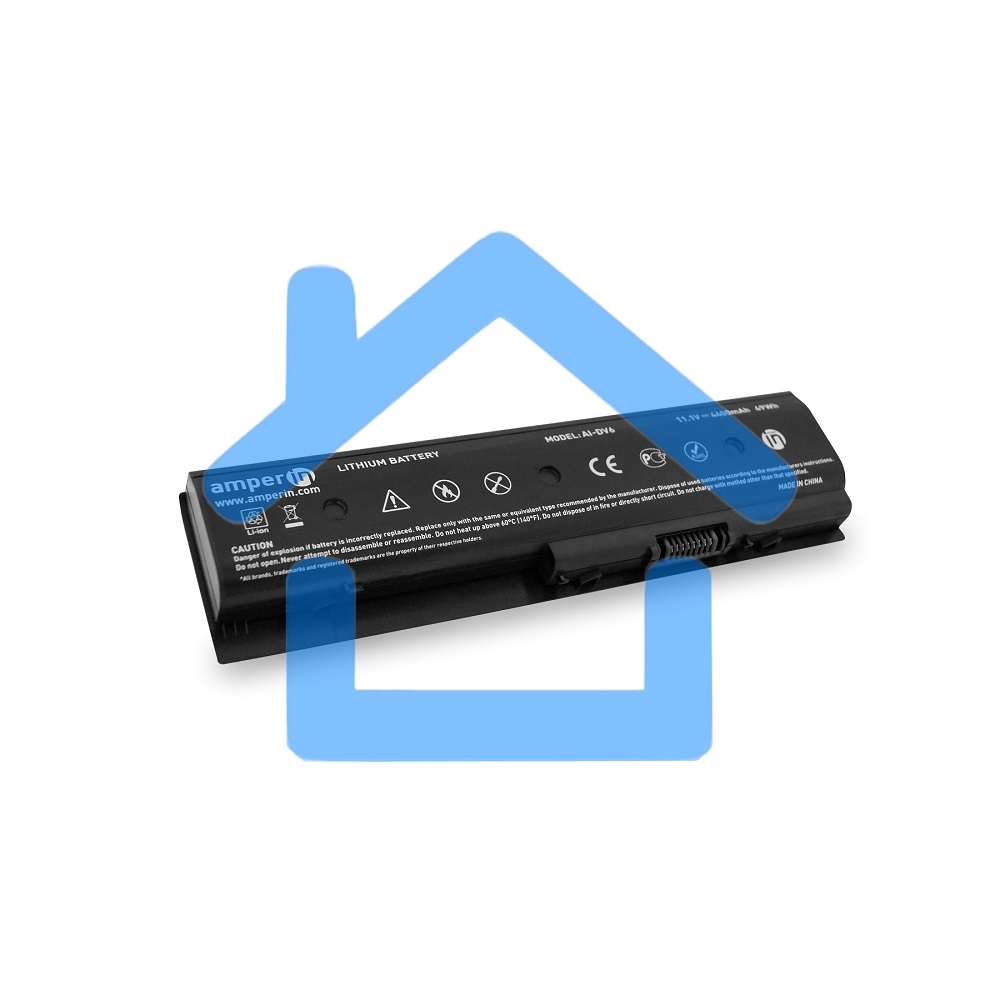 Аккумуляторная батарея Amperin для ноутбука HP DV6-7000 DV6-8000 11.1V 4400mAh (49Wh) AI-HSTNN-LB3N