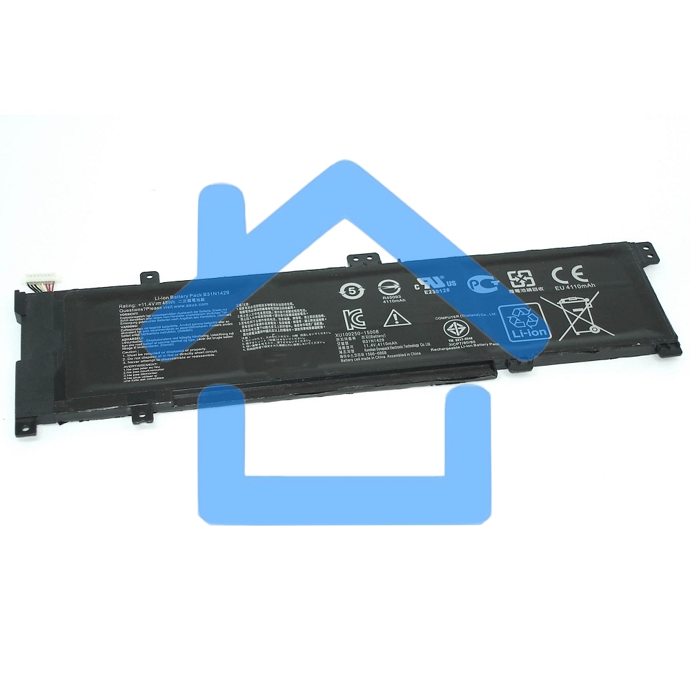 Аккумуляторная батарея для ноутбука Asus K501LB 11.4V 4110mAh черный