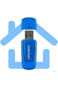 Флешка USB R/W Smartbuy R/W Scout Blue (SB016 Gb2SCB), 16 Gb, USB 2.0, R/W 15/12, синий