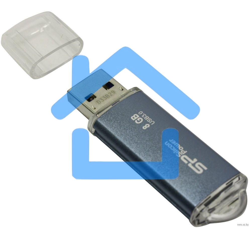 Флешка USB R/W Silicon Power R/W 8Gb Marvel M01 SP008Gb,UF3M01V1B USB3.0 синий