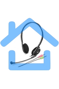 Наушники с микрофоном Genius HS-200C черный