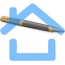 Ручка шариковая Parker Ingenuity Pioneers K571 (2200952) Arrow Grey GT M, черные чернила, подарочная коробка