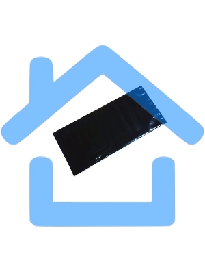 Пакеты для упаковки картриджей 25*53см/80 мкр (уп-ка 50 шт),черные светонепрониц