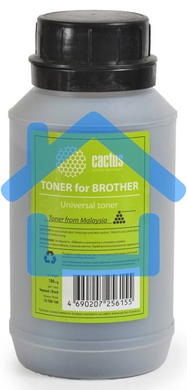 Тонер Cactus CS-TBR-100 черный (флакон 100гр) Universal toner для Brother
