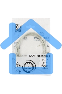 Патч-корд медный UTP Cablexpert PP10-0.5M кат.5, 0.5м, литой, многожильный (серый)