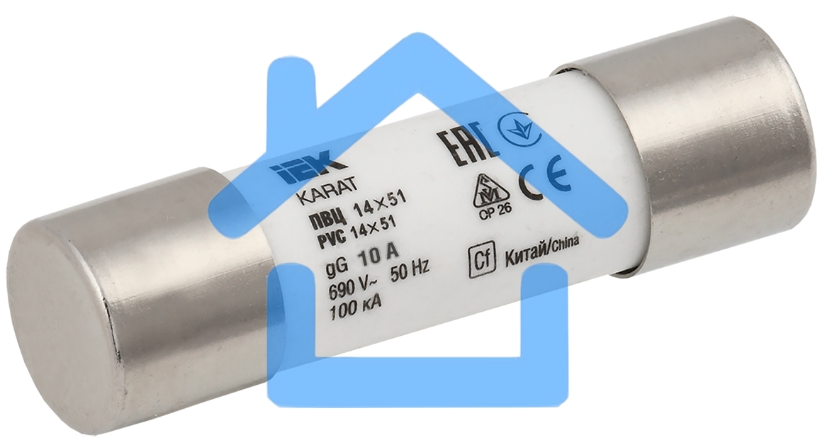 Плавкая вставка цилиндрическая ПВЦ 14х51 10А KARAT IEK